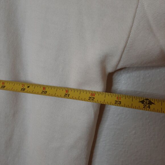 NEW Uniqlo Sweater Ivory Men Size XL Pure New Wool Mock Neck Lightweight LS - Picture 3 of 12